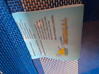 Silla plegable  de playa/camping de listas