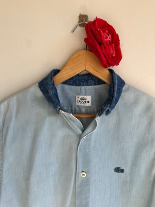 Camisa Lacoste Logo Vintage Talla M/L Original