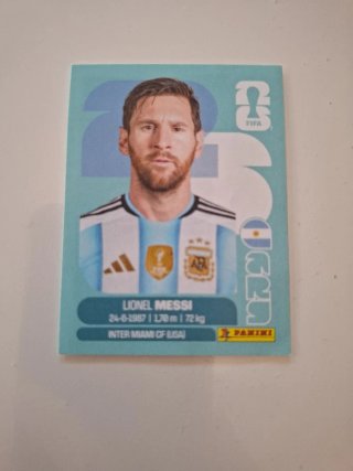 Cromo Messi Panini Mundial 2026