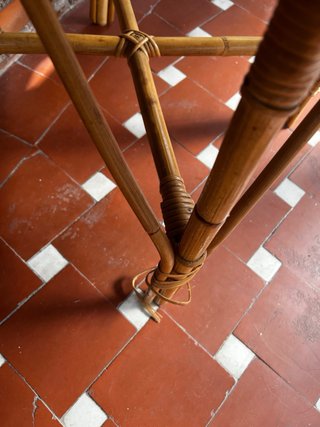Sillas de mimbre estilo vintage
