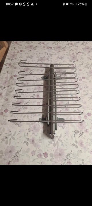 Appendiabiti estensibile in acciaio inossidabile