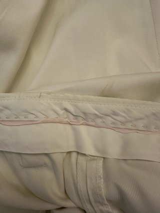 Pantalón Zara Woman recto ancho blanco