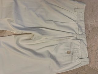 Pantalón Zara Woman recto ancho blanco