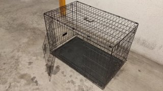 Jaula transportín perro negra