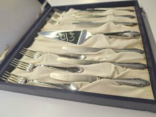 Set di posate vintage dessert/frutta Arg.1000