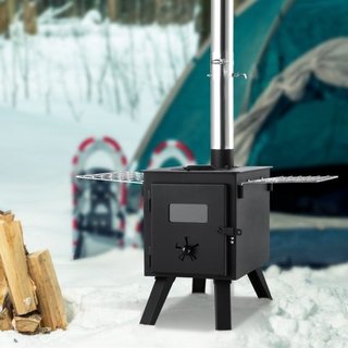 Estufa de leña, 218.4 cm, estufa de camping de ace