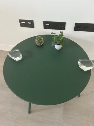 Mesa redonda Sklum verde metal