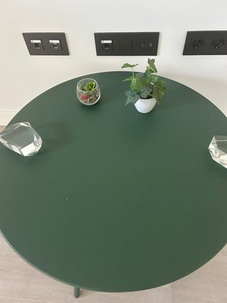 Mesa redonda Sklum verde metal