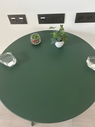 Mesa redonda Sklum verde metal