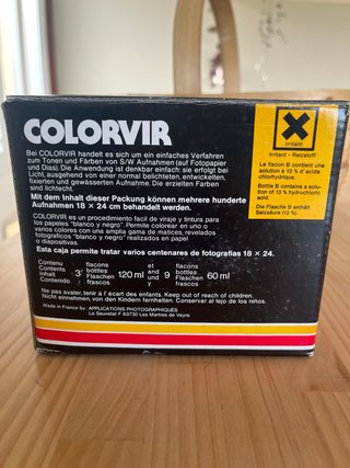 Colorvir para viraje y coloración de fotos