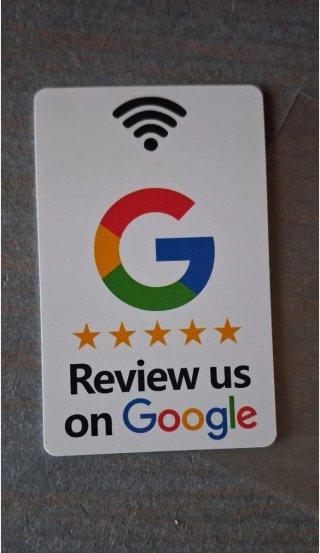 5 Carte progammate Recensioni Google 5 Stelle