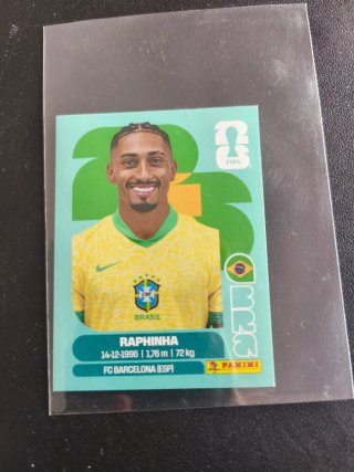 Cromo Raphinha Brasil Panini Mundial 2026