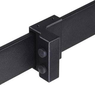 Kit de Puerta Corredera de 200CM/6.6FT Capacidad 100Kg, Riel para Puerta Corredera con Ruedas Estilo Rústico, Negro