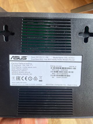 ASUS DSL-AC52U Modem Router Dual Band
