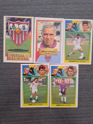 LIGA ESTE 93/94 SEVILLA CROMOS SIN PEGAR ADHESIVOS