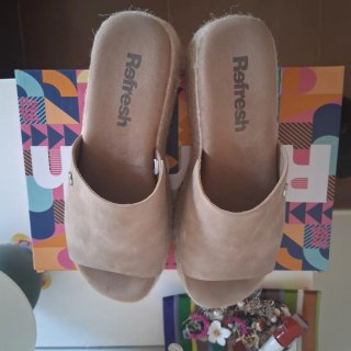 Sandalias plataforma Refresh beige