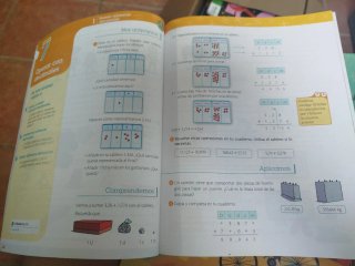 Libro de texto matemáticas 4° primaria. Ed. SM.