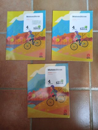 Libro de texto matemáticas 4° primaria. Ed. SM.