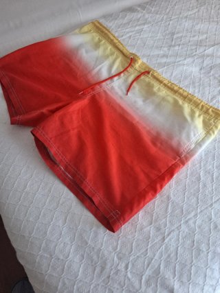 Bañador hombre XL degradado naranja/amarillo