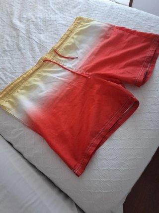 Bañador hombre XL degradado naranja/amarillo