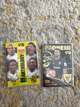 Lote 2 cartas fútbol Megacrack
