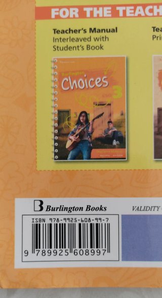 Libro, Burlingto choices 3° ESO. ISBN: 97899256089