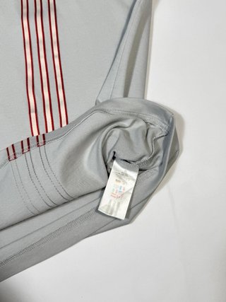 Adidas Vintage Sleeveless T-Shirt Grey Red Stripes