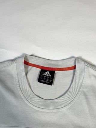 Adidas Vintage Sleeveless T-Shirt Grey Red Stripes