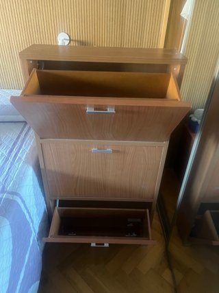 Zapatero madera apertura de las puerta,hidráulicos