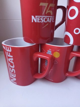 6 Tazas Nescafé Rojas