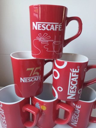 6 Tazas Nescafé Rojas