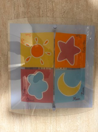 Lámpara infantil Sol, Luna, Estrella, Nube