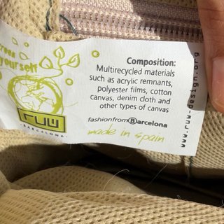 Bolso Maletín marca RUW Barcelona Beige/Negro