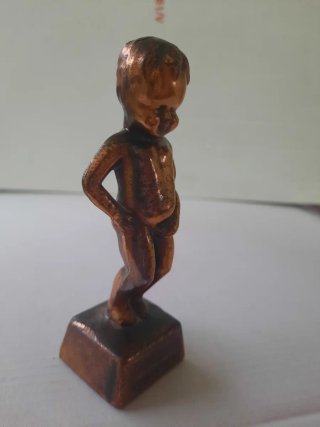 Figura Manneken Pis Bruselas Bronce / Metal Pesado