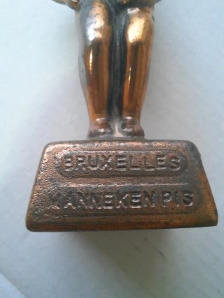 Figura Manneken Pis Bruselas Bronce / Metal Pesado