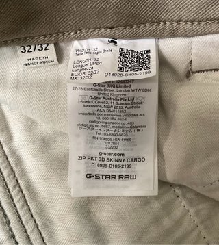 Pantalón de hombre de G-Star Raw (W32/L32)