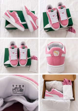 Zapatillas Puma Suede Talla 39 Rosa y Blanco