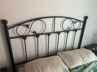 Cabecero de forja negro