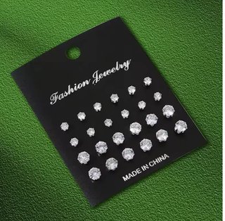 Pendientes de moda plateados