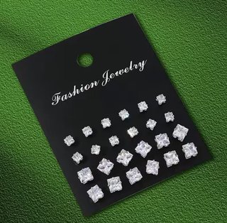Pendientes de moda plateados