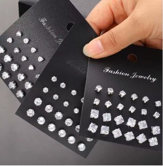 Pendientes de moda plateados