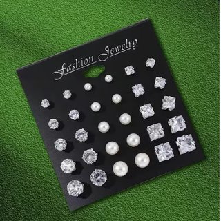 Pendientes de moda plateados