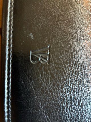 Cartera italiana Von Baer vintage negra