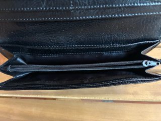 Cartera italiana Von Baer vintage negra