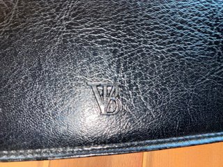 Cartera italiana Von Baer vintage negra