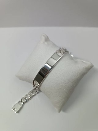 Pulsera Plata 925 Cubana Eslabón Grueso