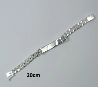 Pulsera Plata 925 Cubana Eslabón Grueso