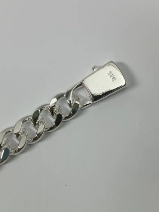 Pulsera Plata 925 Cubana Eslabón Grueso