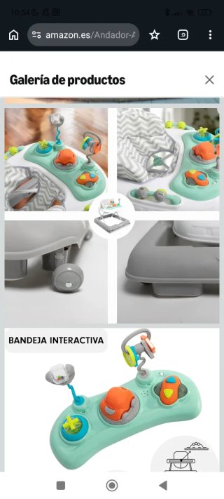 Andador taca taca bebé