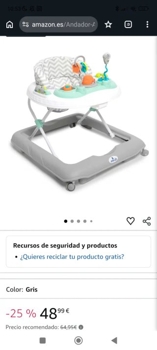 Andador taca taca bebé
